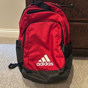 Adidas red backpack